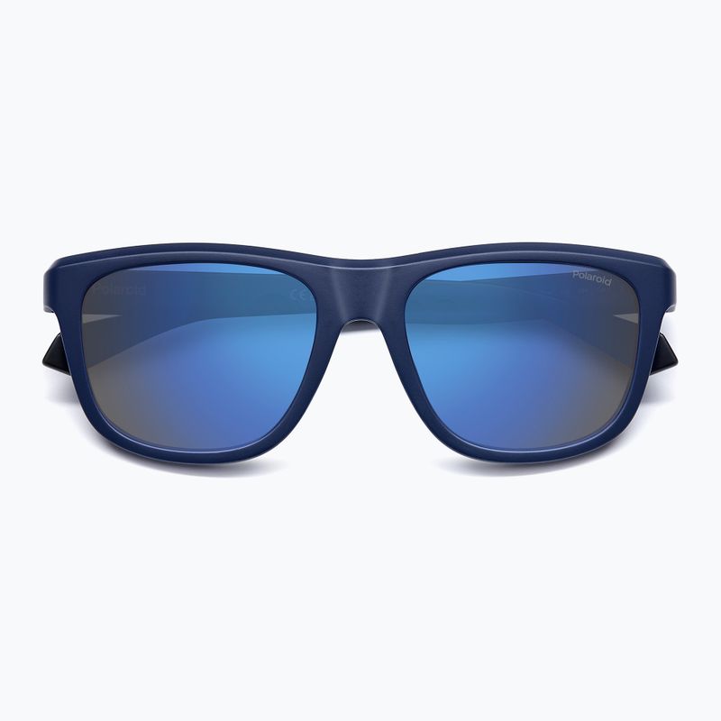 Ochelari de soare polarizați Polaroid PLD 2163/S albastru mat/oglindă albastră 4