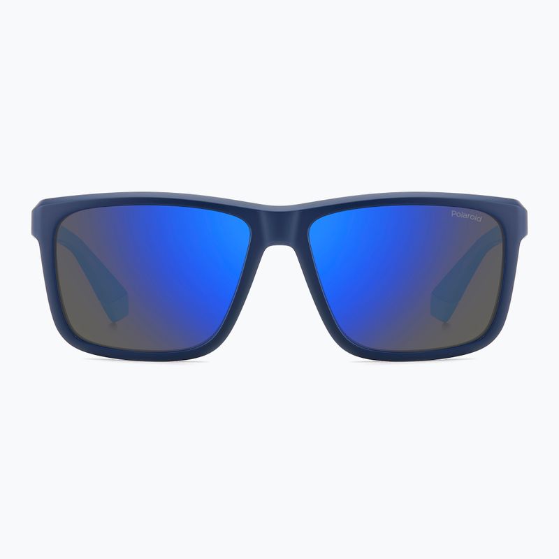 Ochelari de soare pentru bărbați Polaroid PLD 2164/S matte blue/blue mirror polarized 3