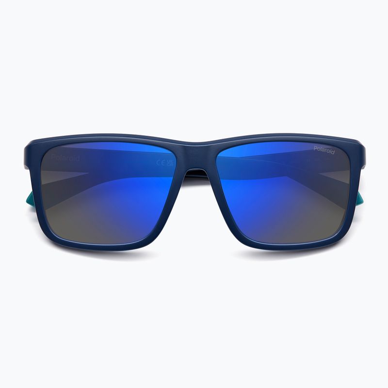 Ochelari de soare pentru bărbați Polaroid PLD 2164/S matte blue/blue mirror polarized 4