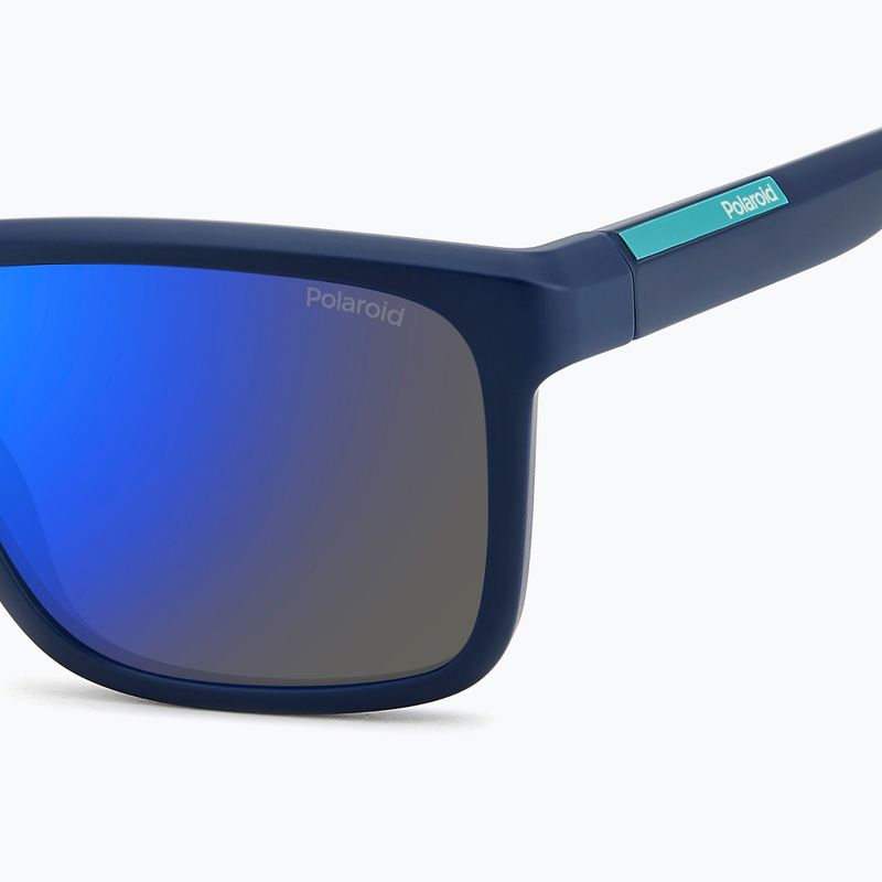 Ochelari de soare pentru bărbați Polaroid PLD 2164/S matte blue/blue mirror polarized 6