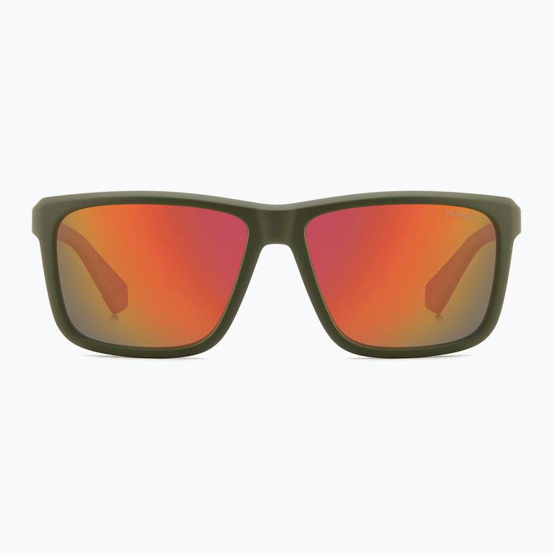Ochelari de soare pentru bărbați Polaroid PLD 2164/S military green/red multilayer polarized 3