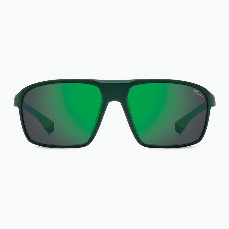 Ochelari de soare Polaroid PLD 7058/S verde mat/verde oglindă polarizată cu contrast ridicat pentru bărbați 3