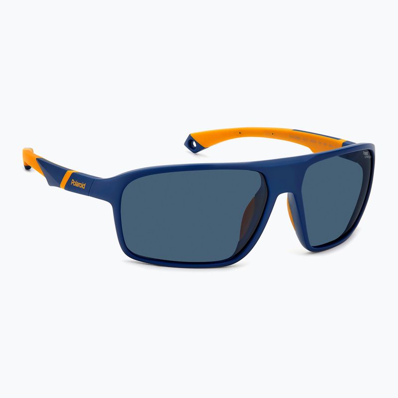 Ochelari de soare pentru bărbați Polaroid PLD 7058/S matte blue/blue polarized high contrast