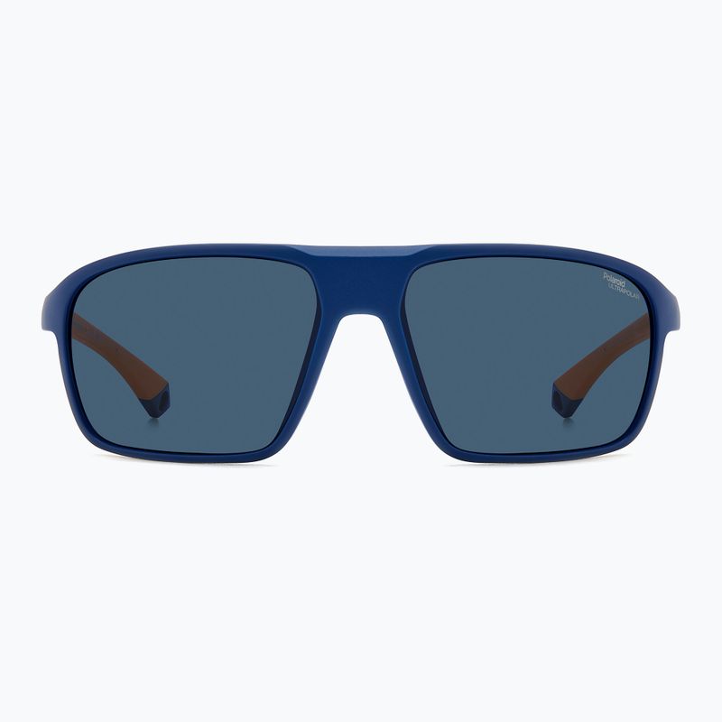 Ochelari de soare pentru bărbați Polaroid PLD 7058/S albastru mat/albastru polarizați cu contrast ridicat 3