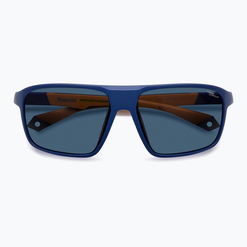 Ochelari de soare pentru bărbați Polaroid PLD 7058/S albastru mat/albastru polarizați cu contrast ridicat 4