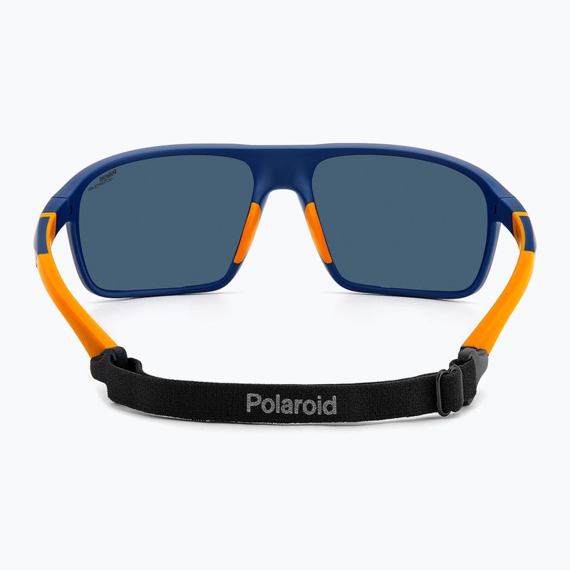 Ochelari de soare pentru bărbați Polaroid PLD 7058/S albastru mat/albastru polarizați cu contrast ridicat 5