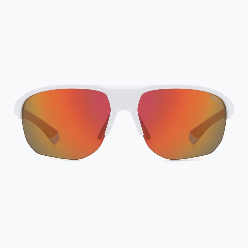 Ochelari de soare pentru bărbați Polaroid PLD 7059/S matte white/red multilayer polarized hc 3