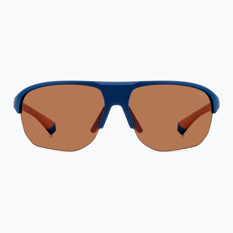 Ochelari de soare pentru bărbați Polaroid PLD 7059/S albastru mat portocaliu/maro polarizat cu contrast ridicat 2