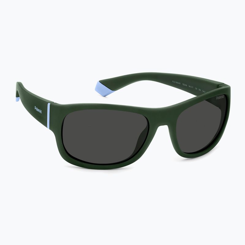 Ochelari de soare polarizați pentru copii Polaroid PLD 8064/S verde/gri