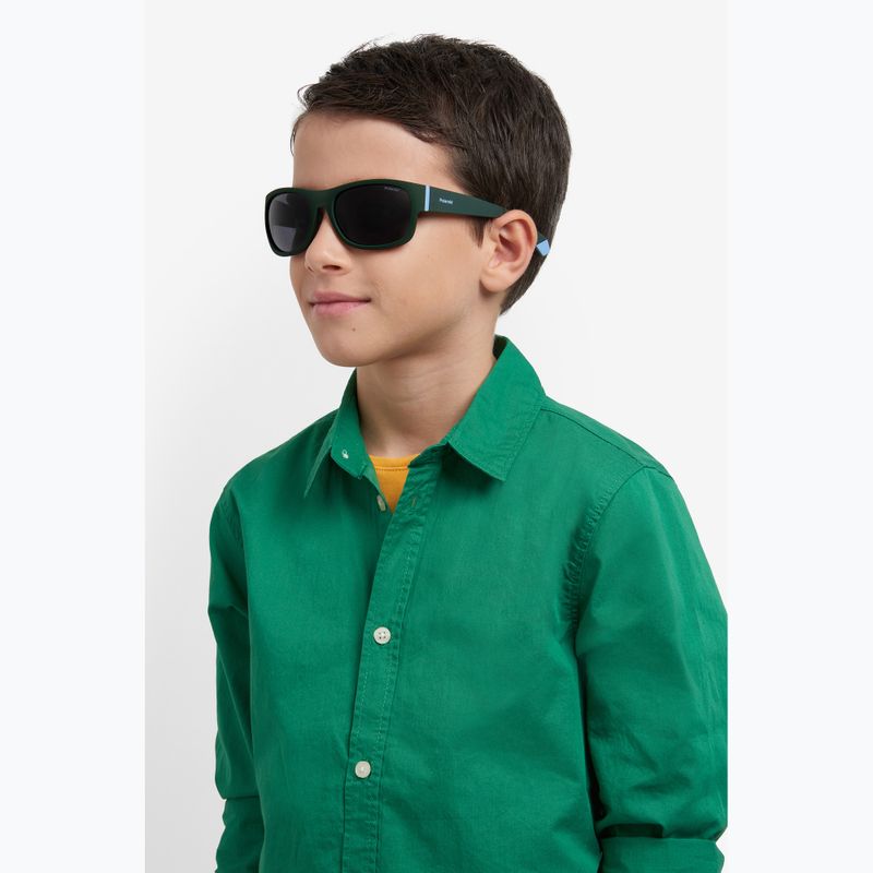 Ochelari de soare polarizați pentru copii Polaroid PLD 8064/S verde/gri 8
