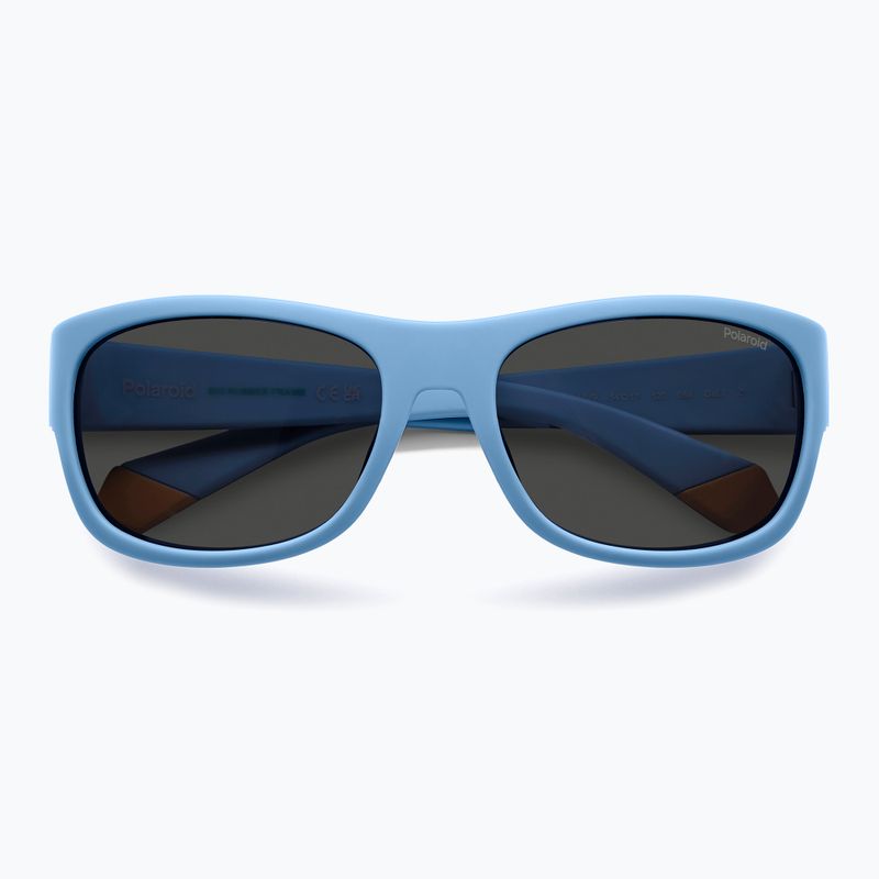 Ochelari de soare pentru copii Polaroid PLD 8064/S azure/grey polarized 4