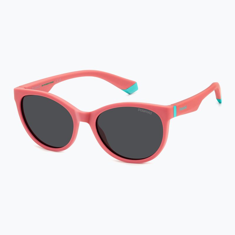 Ochelari de soare polarizați pentru copii Polaroid PLD 8065/S coral/gri 2