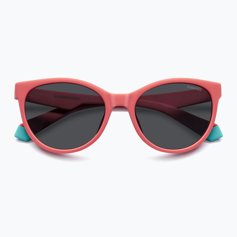 Ochelari de soare polarizați pentru copii Polaroid PLD 8065/S coral/gri 4