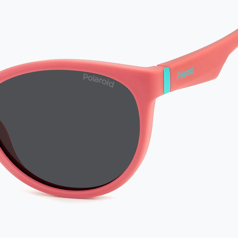 Ochelari de soare polarizați pentru copii Polaroid PLD 8065/S coral/gri 5