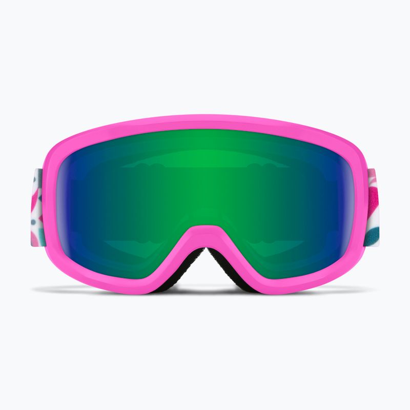 Ochelari de schi Smith Snowday Jr vivid pink hearts/green sol-x mirror 2