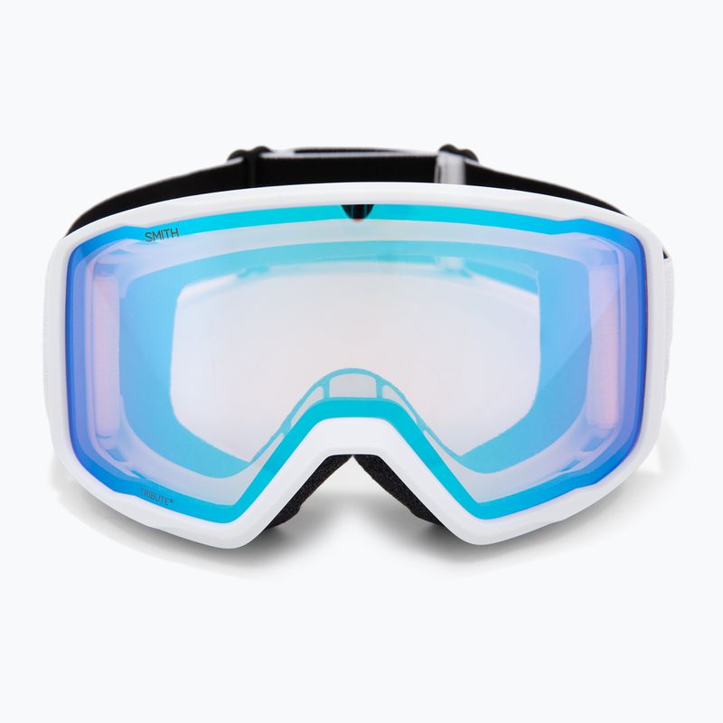 Ochleari de schi Smith Tribute white/blue sensor mirror 2