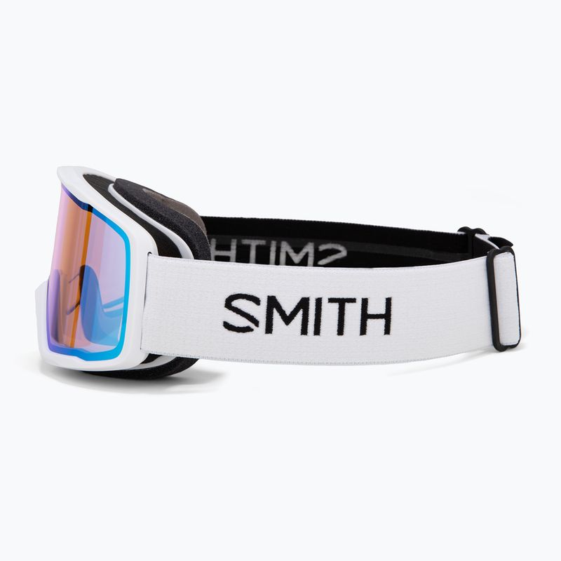 Ochleari de schi Smith Tribute white/blue sensor mirror 4