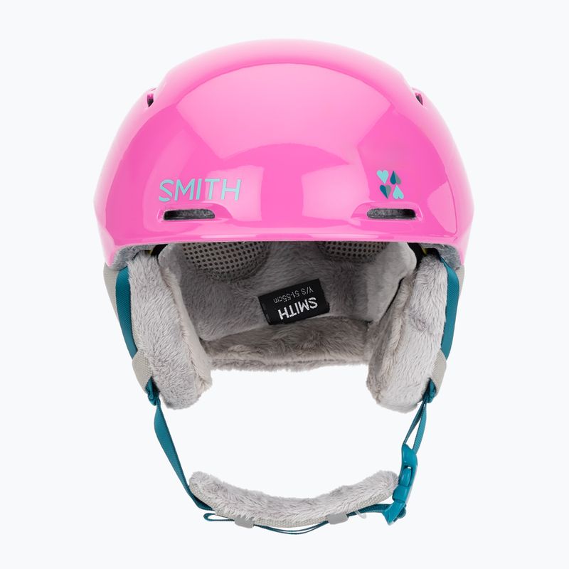 Cască de schi pentru copii Smith Glide Jr Mips vivid pink hearts 2