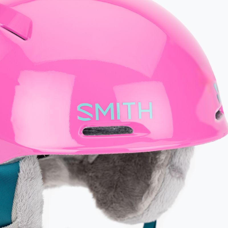 Cască de schi pentru copii Smith Glide Jr Mips vivid pink hearts 5