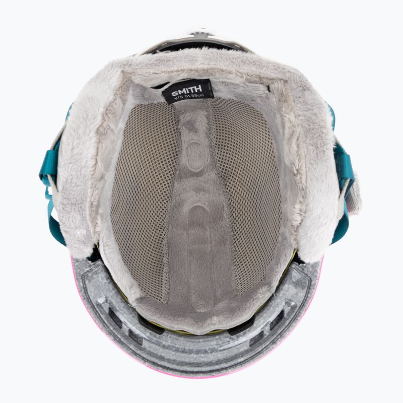 Cască de schi pentru copii Smith Glide Jr Mips vivid pink hearts 6