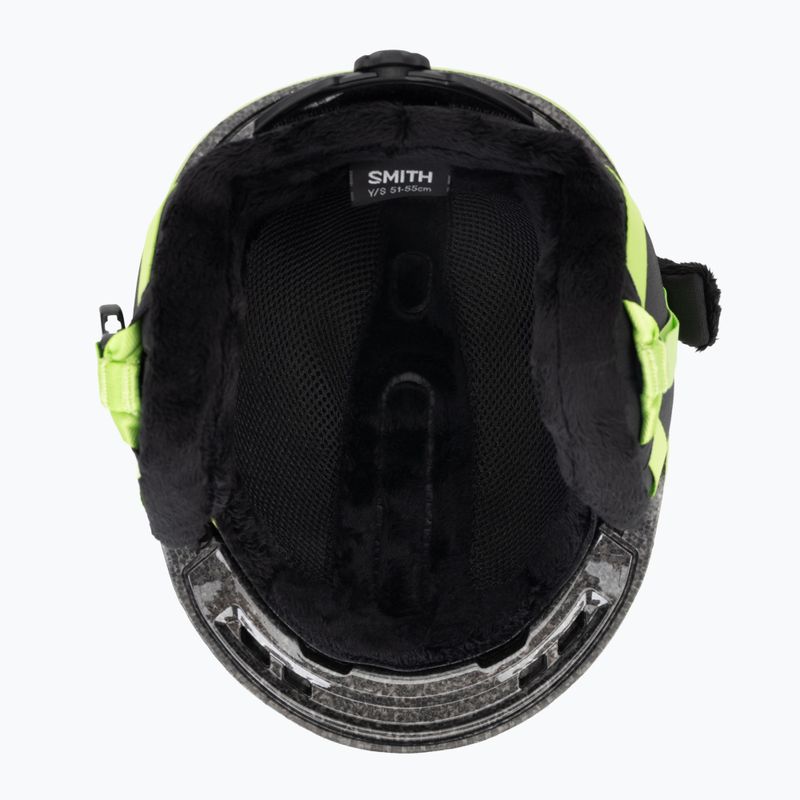 Cască de schi pentru copii Smith Glide Jr Mips electric lime 5