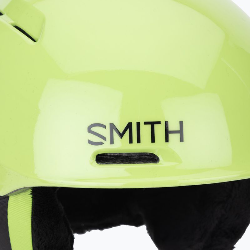 Cască de schi pentru copii Smith Glide Jr Mips electric lime 7