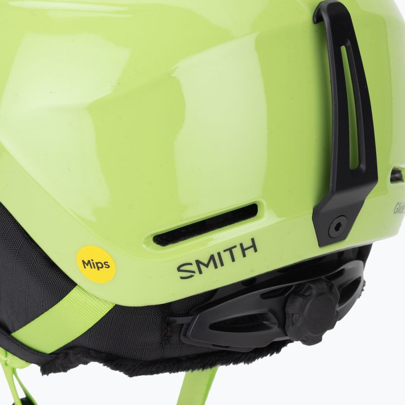 Cască de schi pentru copii Smith Glide Jr Mips electric lime 8