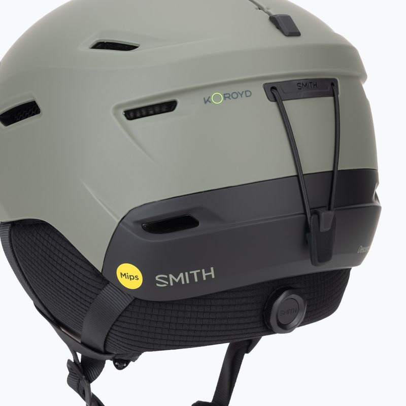 Cască de schi Smith Descend MIPS matte fatigue green/black 8