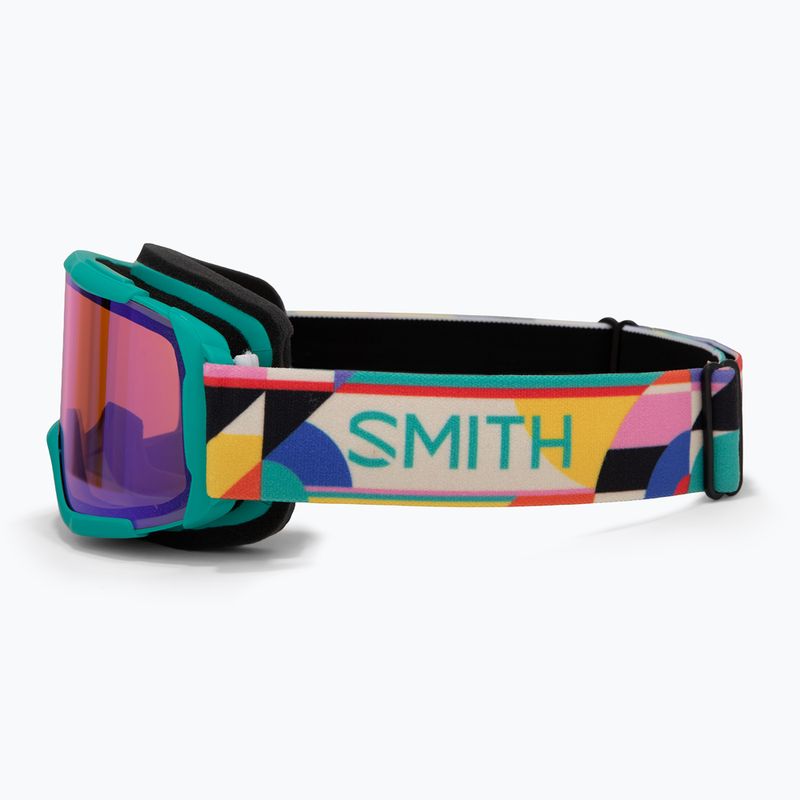 Ochleari de schi pentru copii Smith Daredevil Jr jade formations/blue sensor mirror 4