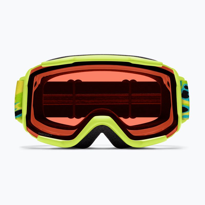 Ochelari de schi pentru copii Smith Daredevil S3 electric lime slime/green solx mirror antifog 3