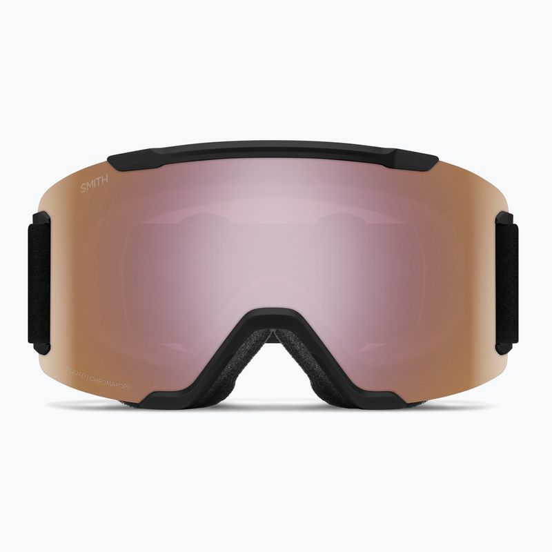 Ochelari de schi Smith Squad S2 black/chromapop everyday rose gold mirror 2