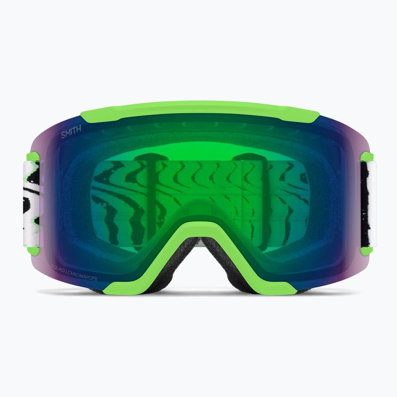 Ochelari de schi Smith Squad S2 slime static shag/chromapop everyday green mirror 2