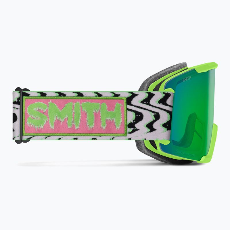 Ochelari de schi Smith Squad S2 slime static shag/chromapop everyday green mirror 4