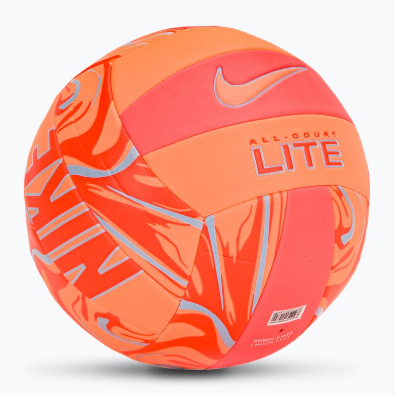 Minge de volei Nike All Court Lite Volleyball Deflated size 5 orange pulse/hot lava/aluminum 2