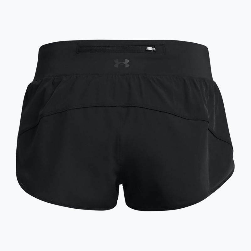 Pantaloni scurți de alergare pentru femei Under Armour Launch Pro 2'' black/black/reflective 2