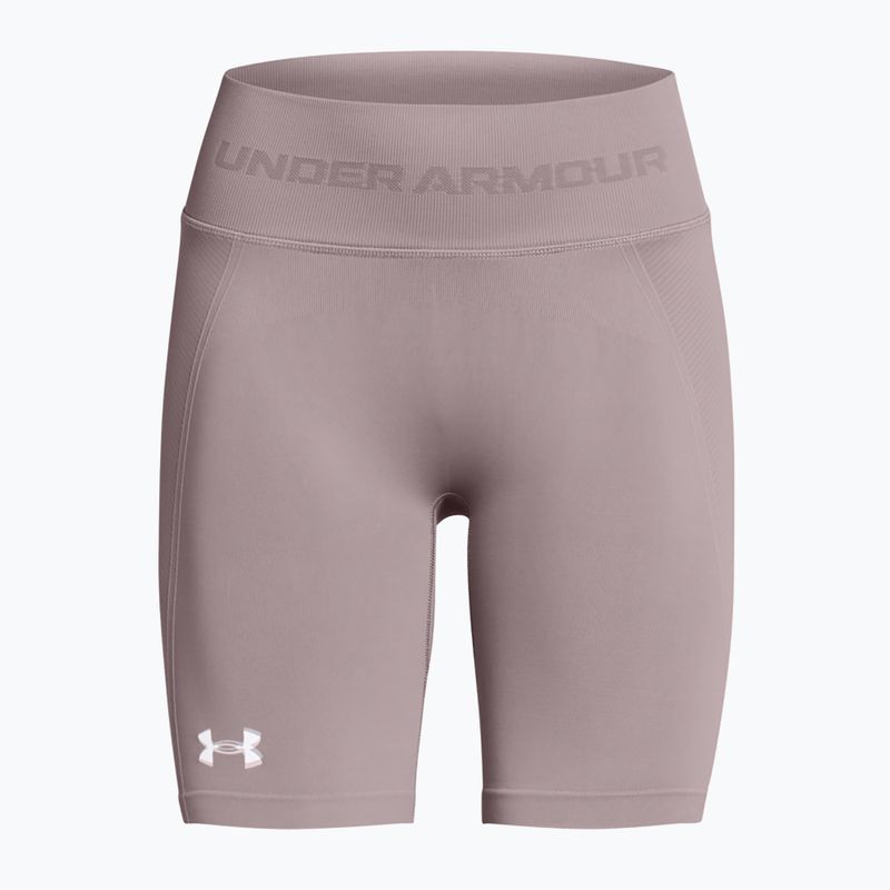 Pantaloni scurți de antrenament pentru femei Under Armour Train Seamless tetra gray/white