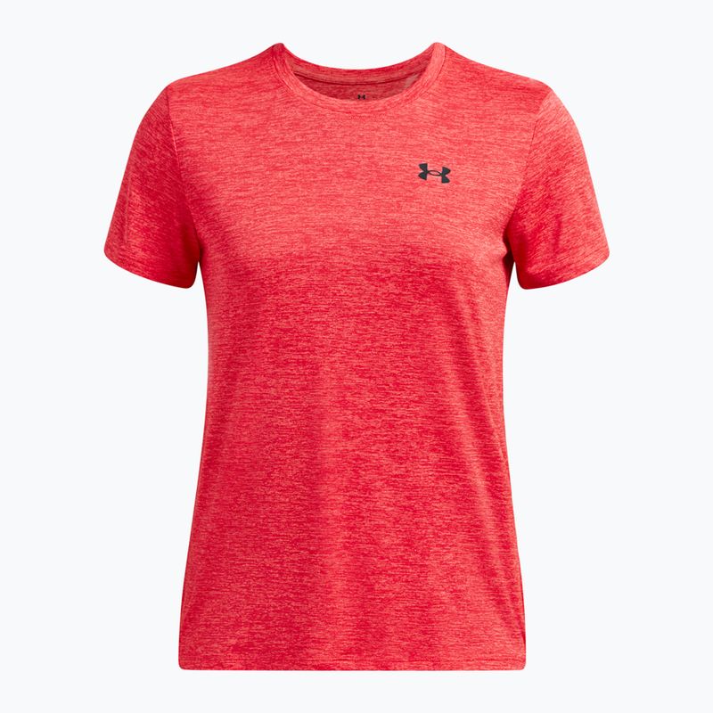 Tricou de antrenament pentru femei Under Armour Tech C-Twist racer red/black 3