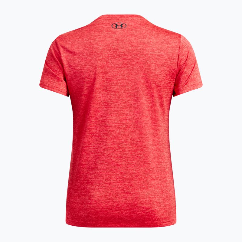 Tricou de antrenament pentru femei Under Armour Tech C-Twist racer red/black 4