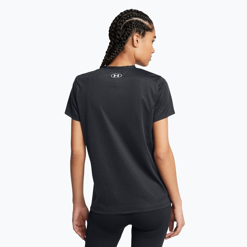 Tricou de antrenament pentru femei  Under Armour Tech Riddle black/white 2