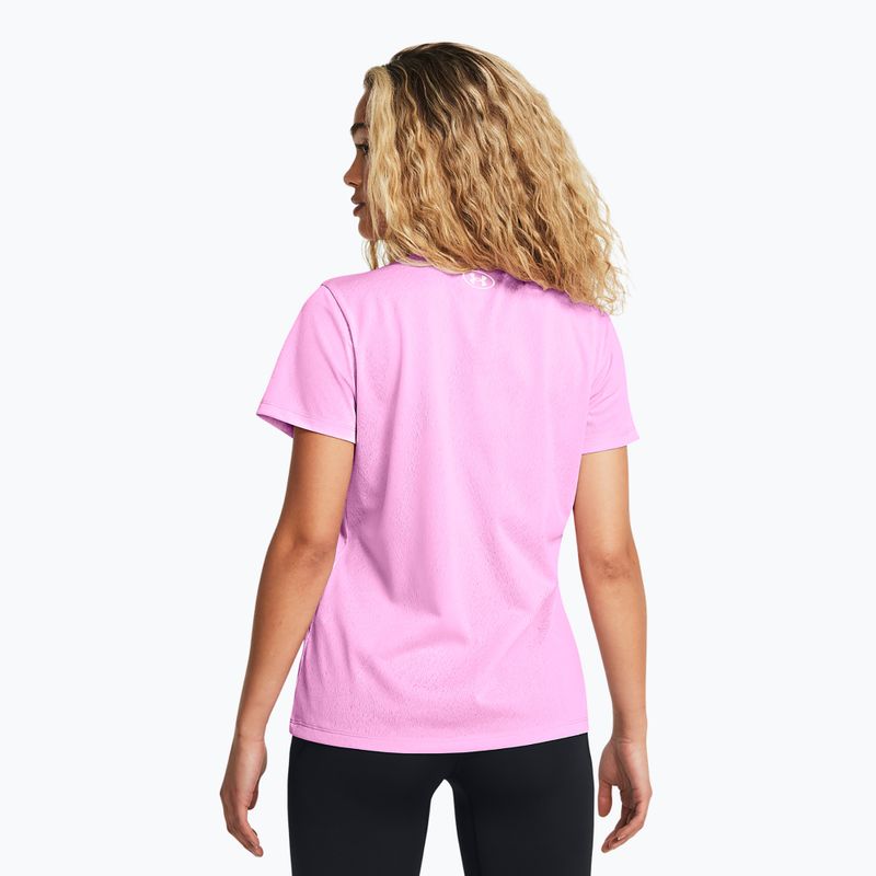 Tricou de antrenament pentru femei  Under Armour Tech Riddle stellar pink/white 2