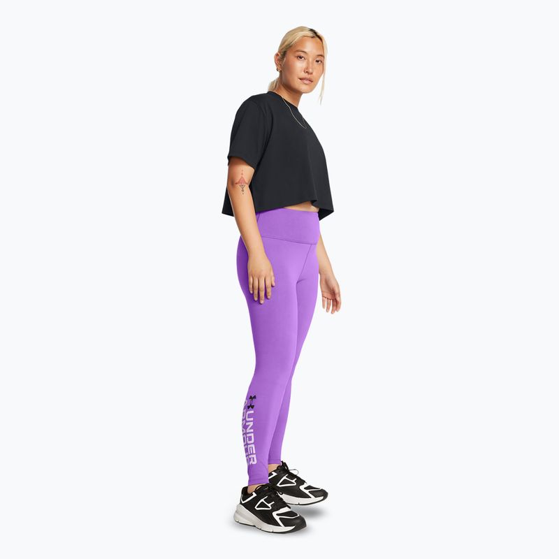Colanți de antrenament pentru femei Under Armour Campus Graphic lavish/salt purple/black 2