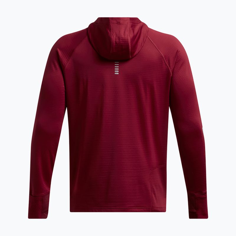 Bluză de alergare pentru bărbați Under Armour Launch Elite CW Balaclava Hoody cardinal/reflective 6
