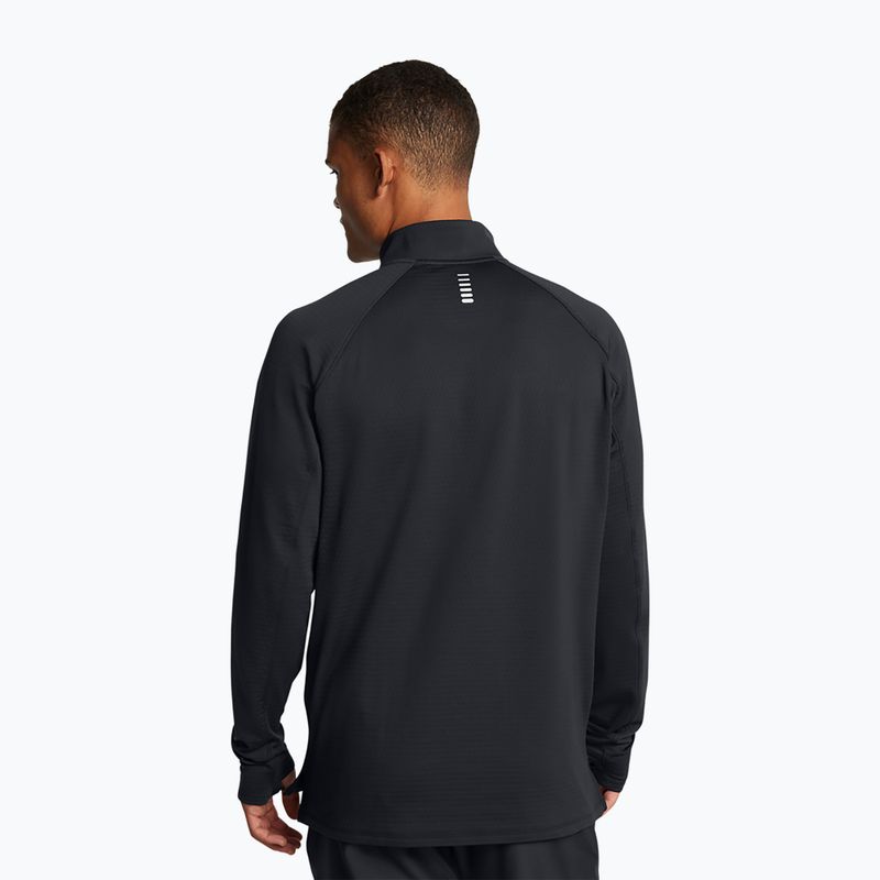 Under Armour Launch Elite CW Half Zip negru / reflectorizant bărbați alergare hanorac 2