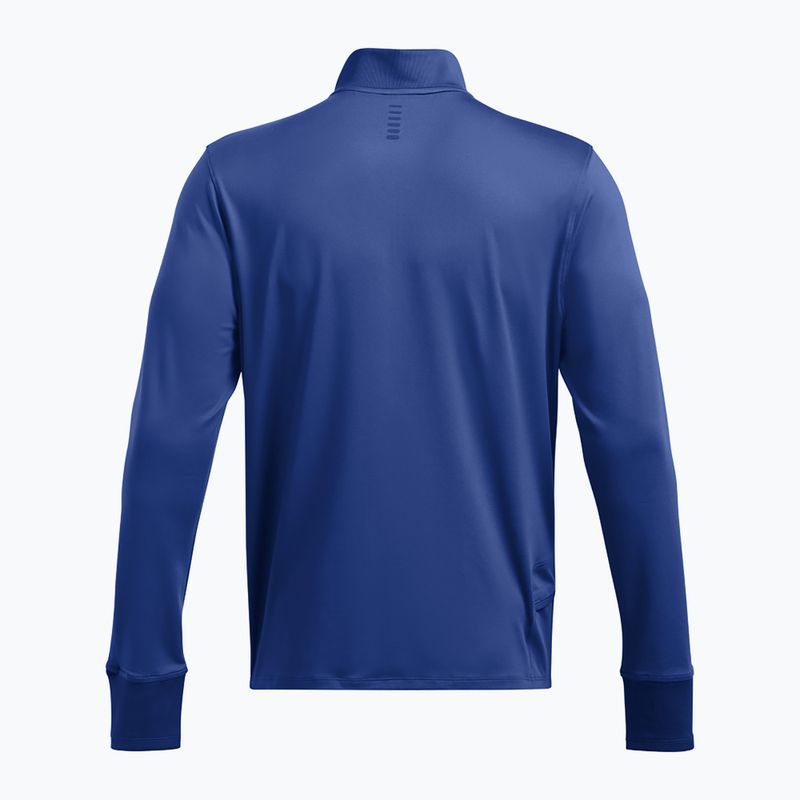 Bărbați Under Armour Launch Pro 1/4 Zip tech blue/tech blue/reflective running longsleeve 2