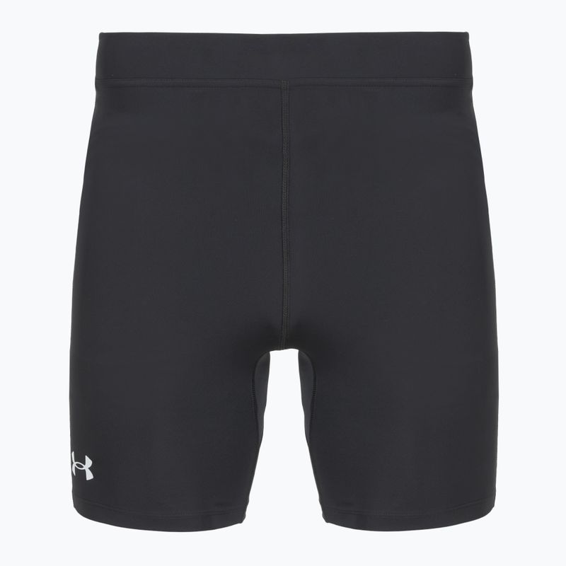 Colanți de alergare pentru bărbați Under Armour Launch Half Tights black/black/metallic silver