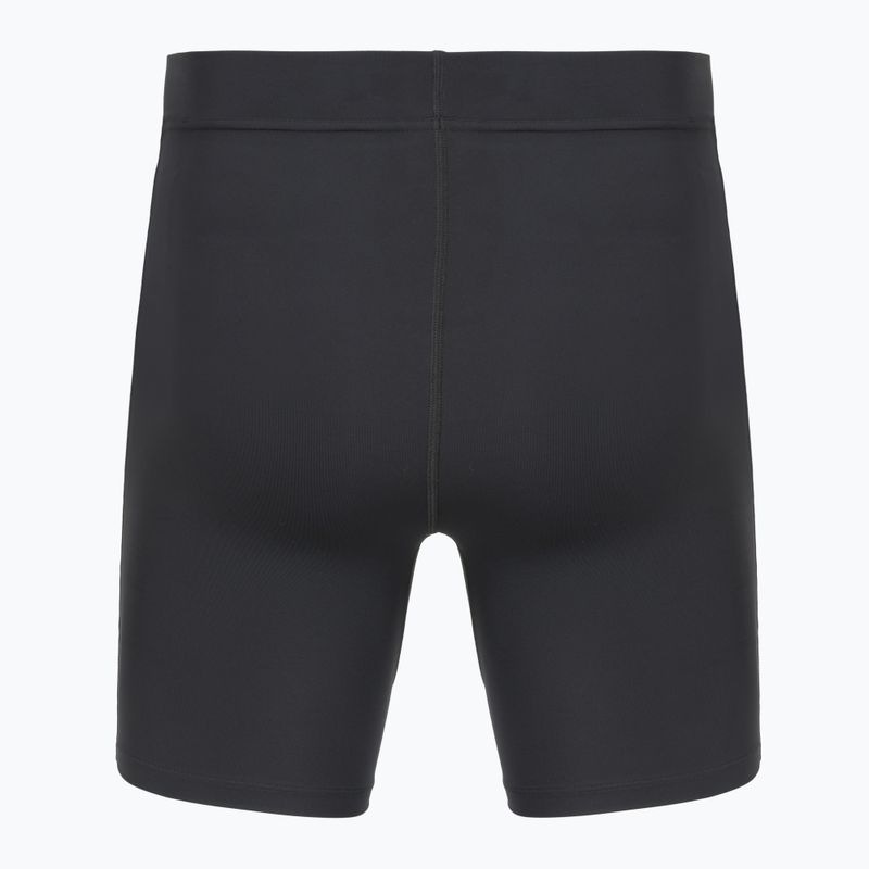 Colanți de alergare pentru bărbați Under Armour Launch Half Tights black/black/metallic silver 2