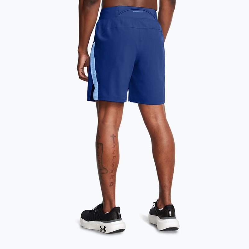 Pantaloni scurți de alergare pentru bărbați Under Armour Launch Pro 7" tech blue/horizon blue/reflective 3