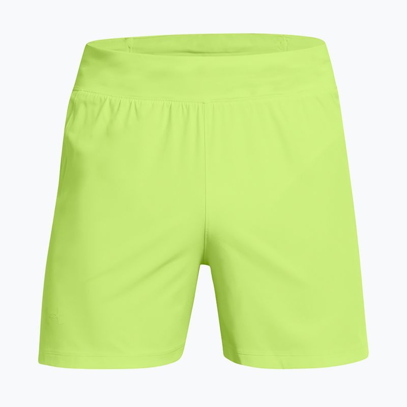 Pantaloni scurți de alergare pentru bărbați Under Armour Launch Elite 5" morph green/morph green/reflective 5