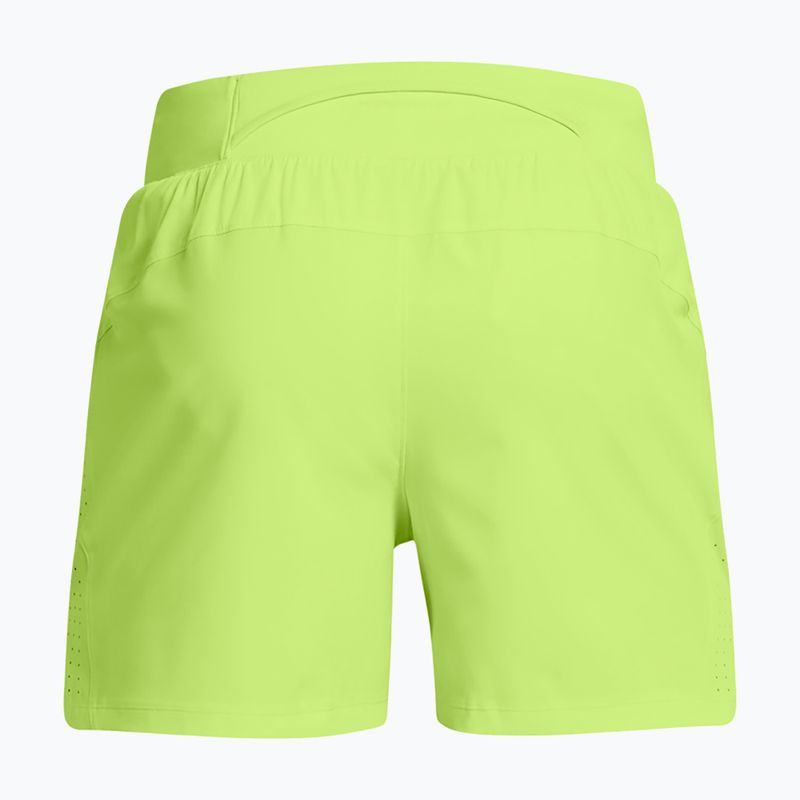 Pantaloni scurți de alergare pentru bărbați Under Armour Launch Elite 5" morph green/morph green/reflective 6