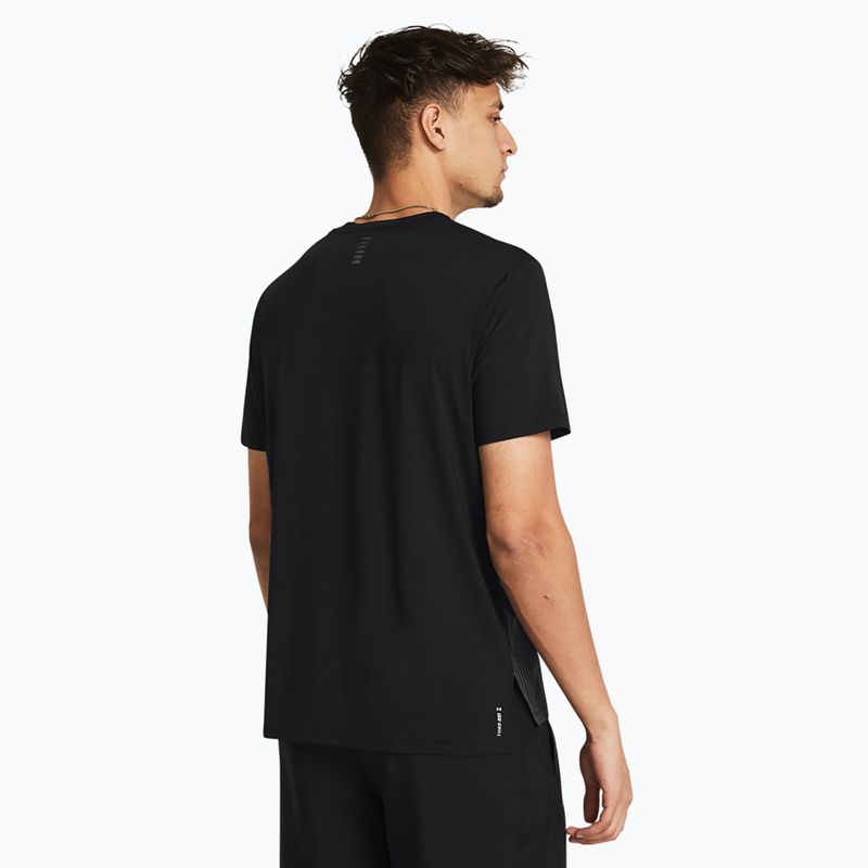 Tricou de alergare Under Armour UA Launch Elite Graphic pentru bărbați negru/castlerock/reflectorizant 2